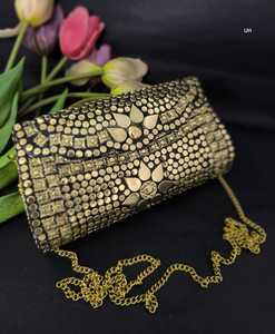 Bolso de Noche Impermeable de Mosaico Metálico Hecho a Medida, con Azulejos Reflectantes, Cierre de Botón, Elegante y Brillante para un Estilo de Alta Costura - Product Image 5