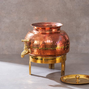 Dispensadores de agua de cobre martillado Artesanías de la mejor calidad Olla de agua de cobre pulido con espejo - Product Image 2