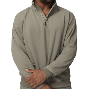 Sudadera con Capucha Personalizada al por Mayor con Logotipo Personalizado para Hombre, Talla Grande, Estilo Urbano, Impresión, Bordado, Media Cremallera, Unisex, Logotipo Personalizado, Alta Calidad - Product Image 2