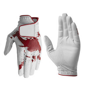 Guante de Golf de piel de oveja con logotipo personalizado para hombre, piel auténtica, suave protección UV, tela transpirable, tamaño adulto - Product Image 6