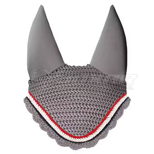 Bonnet d'oreille de cheval respirant pour la protection contre le bruit et les mouches doux et confortable pour les chevaux - Product Image 1