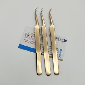 แหนบต่อขนตาแบบมืออาชีพหัวต่อขนตาทำจากสเตนเลสสตีลพรีเมียม - Product Image 3