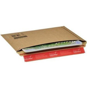 Bolsa de Papel Corrugado Autoadhesiva ColomPac, Color Marrón, 400 x 285 x 50 mm (Ancho x Alto x Profundidad), Bolsa de Envío con Ventana, Producto Promocional - Product Image 1