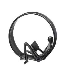 Escultura de Arte Abstracto Moderno de Figura Humana con Recubrimiento Negro, Decoración Creativa para el Hogar, Artesanía Metálica, Adorno - Product Image 1