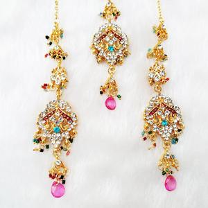 Conjunto de Joyería Artificial Tradicional de Flores Vintage de Aleación, Collar y Aretes para Mujer, Compromiso, Aniversario, Fiesta, Boda - Product Image 5