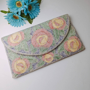 Elegante bolso de noche de fiesta para mujer, monedero con cuentas de satén para mujer y cartera con cuentas, bolso de noche elegante hecho a mano - Product Image 2