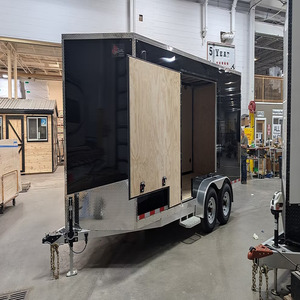 Remolque de Carga de Aluminio con Eje Tándem 7x16, Puerta de Rampa con Forma de V, 7000 GVWR, Remolque Utilitario para Transporte de Autos, Precio al por Mayor - Product Image 1