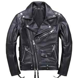 Top Moda Hombres Ropa Chaquetas de cuero por encargo Hombres Secado rápido Moda Chaquetas de cuero genuino - Product Image 1