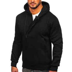 Sudadera con Capucha de Forro Polar Grueso con Doble Cremallera y Logotipo Personalizado, Transpirable y de Secado Rápido, al por Mayor - Product Image 1