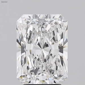 D couleur VS2, clarté, taille 2.21 Ct, diamant poli, forme radiante, bijoux en diamant HPHT-CVD, diamants en vrac - Product Image 1