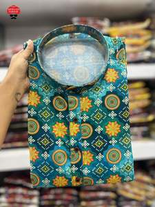 พิมพ์ลายผ้าคอตตอนพร้อมพิมพ์ผ้าโพกหัวอินเดีย - Product Image 2