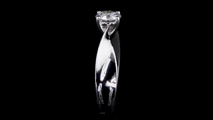 แหวนเพชรเม็ดเดี่ยวทรงคลาสสิกแบบมินิมอล |   เครื่องประดับสำหรับใส่ทุกวันและใส่ทำงาน - Product Image 6