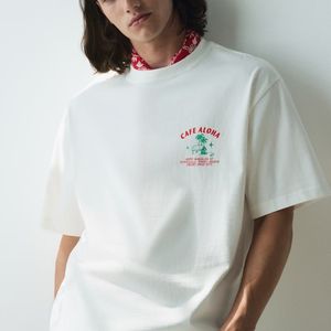 เสื้อยืดคอกลมแขนสั้นสำหรับผู้ชายผ้าฝ้าย100% ธรรมดาระบายอากาศได้ป้องกันรอยยับ - Product Image 1