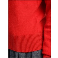 Pull en cachemire 100% pour femme, col rond, manches longues, tricoté, décontracté, respirant, anti-boulochage, anti-plis, pour l'hiver