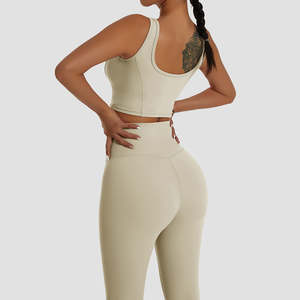 Ropa Deportiva, Conjuntos de Yoga y Fitness para Mujer, 2 Piezas, Sujetador Deportivo de Espalda Alta, Hecho en Pakistán - Product Image 5