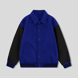 Regular Length Sleeve <b>Slim</b> <b>Fit</b> Men Varsity <b>Jacket</b> for Winter Breathable Thick Front Logo Customizable Colors & Designs - Product Image 1