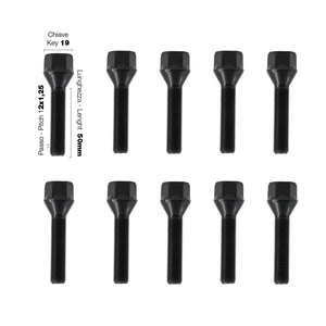 10 pernos negros ch.19 12x1.25 l.50mm - Product Image 1