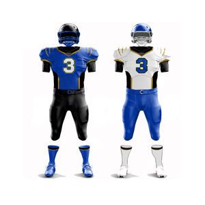 Nouvelle Arrivée Personnalisé Football Américain Uniforme Ensembles Respirant À Manches Courtes 100% Polyester Jersey Plus La Taille Disponible-en Vente! - Product Image 3