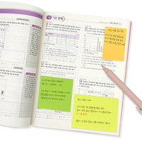 [HansolMTS] Notes autocollantes directes d'usine 3 types de mélange de couleurs fluorescentes taille standard bloc-notes adhésif fort