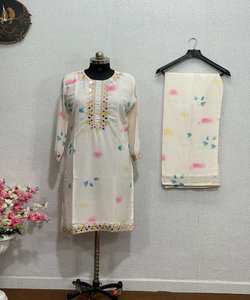 Salwar kameez indien pakistanais prêt à l'emploi costume en coton pour femmes cousu robes de femme élégantes - Product Image 2