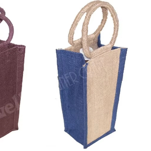 Bouteille de vin en coton imprimé personnalisé fourre-tout réutilisable écologique direct fabricant dernier prix bouteille d'eau au design uni - Product Image 2