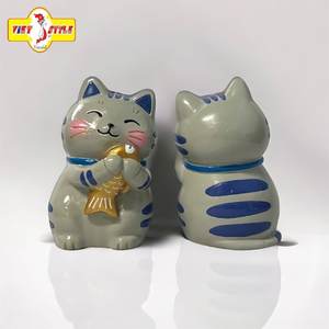 Nuevo diseño creativo resina gato pez figuritas coloridas estatuas de animales personalizar Color VIETSTYLE hogar decorativo hecho a mano - Product Image 2