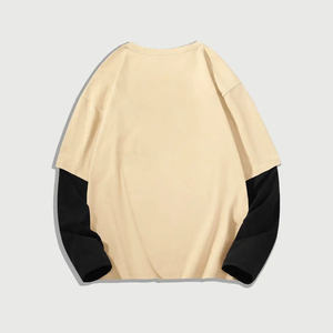 Offre Spéciale 100% coton 400 GSM French Terry Sweat à capuche grande taille Sweat-shirt à col rond blanc avec impression de logo personnalisé pour l'hiver - Product Image 2