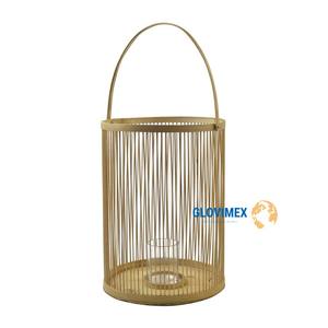 Top nouveau Design bambou rotin Portable lanterne lanterne décorative prix de gros maison hôtel décoration - Product Image 1
