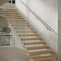 Une Escalier Flottante Modulaire Innovante Conçue pour un Montage Facile sur Site avec des Supports et des Connecteurs en Alliage d'Aluminium Précis
