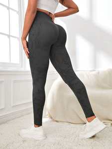 Haute qualité femmes Fitness cravate teinture sans couture sport Leggings taille haute contrôle du ventre séchage rapide respirant Yoga pantalon - Product Image 5