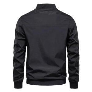 Nueva chaqueta de otoño para hombre, abrigos a prueba de viento para exteriores de alta calidad para hombre, chaqueta de béisbol con cuello levantado de moda coreana, piel de oveja Vintage - Product Image 2