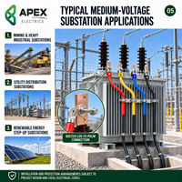 Transformateur de distribution immergé dans l'huile APEX S13-M 630-1600 kVA 33/35 kV/690 V pour postes de transformation industriels IEC 60076