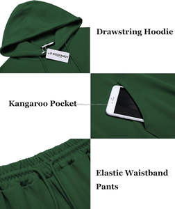 ชุดวอร์มผ้าฝ้ายเนื้อนุ่ม 420GSM พรีเมียม เสื้อสเวตเชิ้ตคอกลมผู้ชาย กางเกงจ็อกเกอร์ ปักตราสัญลักษณ์ สีเทาเฮเธอร์ ชุดลำลอง - Product Image 5