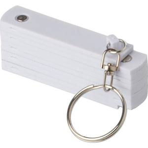Règle pliable en plastique et en métal avec porte-clés Holly - Product Image 2