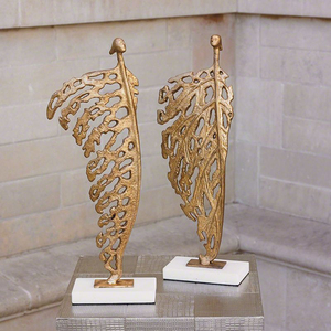 Top bán hiện đại hình học Vòng đúc nhôm điêu khắc với cổ thiếc kết thúc sang trọng bàn trang trí nội thất giọng - Product Image 2