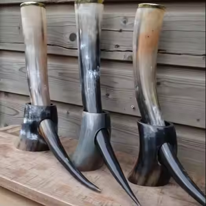 Cuerno vikingo para beber Ágata personalizada natural Cuerno para beber Tallado vikingo Cuerno para beber Búfalo por artesanía creciente - Product Image 1