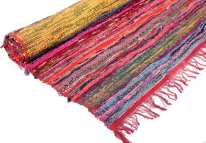 Alfombra India grande Chindi, alfombra de algodón bohemio, Alfombra de algodón, Alfombra de algodón colorida, sala de estar alfombra para, alfombra para Baño - Product Image 6