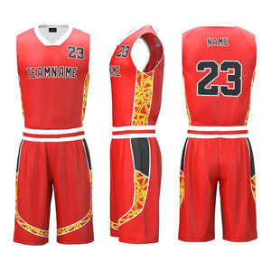 Conjunto de uniforme de baloncesto de talla grande para adultos clásico, camiseta transpirable, logotipo del equipo, ropa deportiva de entrenamiento de competición, sublimación - Product Image 1