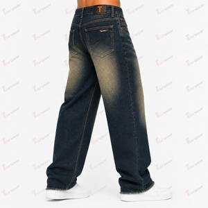 Jeans Casuales para Hombre al por Mayor, Pantalones de Mezclilla Personalizados, Corte Slim Fit, Pierna Recta, Elásticos, Jeans de Algodón Premium, Marca Privada - Product Image 4