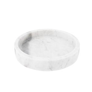 Plateau de courtoisie moderne de luxe plateau de salle de bain en marbre blanc naturel usage domestique organisation bijoux cosmétiques essentiels décoratifs - Product Image 1