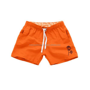 Traje de baño Playa Secado rápido Trunks Shots Casual Shorts Liso Teñido Poliéster/Algodón Patrones personalizables - Product Image 5