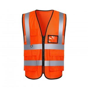 Veste sans manches haute visibilité réfléchissante respirante multi-poches pour la sécurité routière et la construction - Product Image 4