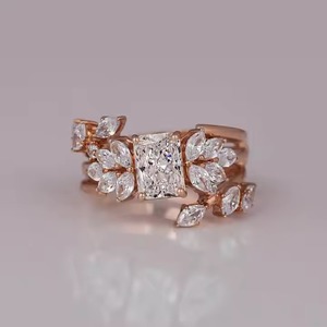 โรงงานขายส่งอัตรา 925 เงินสเตอร์ลิง Vvs1 เพชรรูปหัวใจตัด Moissanite แหวนผู้หญิงเครื่องประดับ Fine - Product Image 3