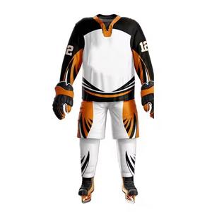 Uniformes de hockey sur glace en gros, logo personnalisé, uniformes de sport d'équipe décontractés, sublimation, uniformes de hockey sur glace en provenance du Pakistan - Product Image 6