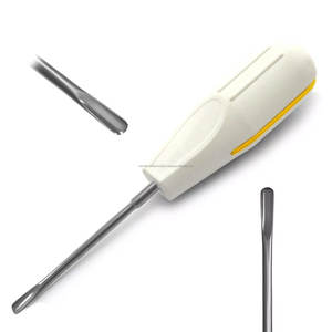 Ensemble de 8 élévateurs manuels ergonomiques de précision pour la luxation des racines, certifiés CE, instruments chirurgicaux dentaires argentés - Product Image 6