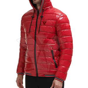 Veste matelassée d'hiver unisexe Col mandarin Logo avant Imperméable à l'eau Capuche OEM Personnalisée - Product Image 4