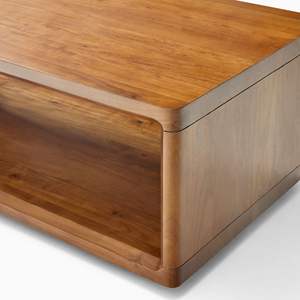 Table basse en bois massif de noyer de style moderne du milieu du siècle pour la maison, le bureau et le salon Vente d'usine pour hôtels et appartements - Product Image 4