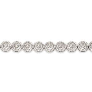 Bracelet cercle élégant au design tendance en argent sterling 925 avec diamant naturel taillé en baguette pour les occasions cadeaux - Product Image 4