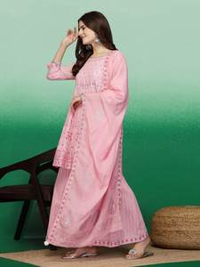 Tenues ethniques indiennes de créateur, élégantes et lourdes, avec broderie rose magnifique et travail Mirawer, ensembles Sharara tendance et ensembles Dupatta fantaisie, vente en gros Rama - Product Image 6
