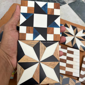 Diseños Únicos, Hechos a Mano, de Madera Ecológica, Tapetes Personalizados, Decoración de Mesa, Posavasos, Artesanía de la India, Precio al por Mayor - Product Image 1